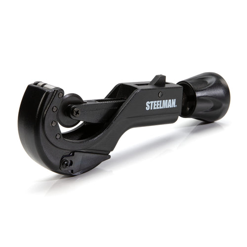 Steelman 42567 Metal Pipe and Tube Feed Cutter, Cuts 1-5/8-inch Tube Including Copper, Brass, Aluminum, ABS, and PVC, Die Cast Steel Body, Hardened Steel Blades