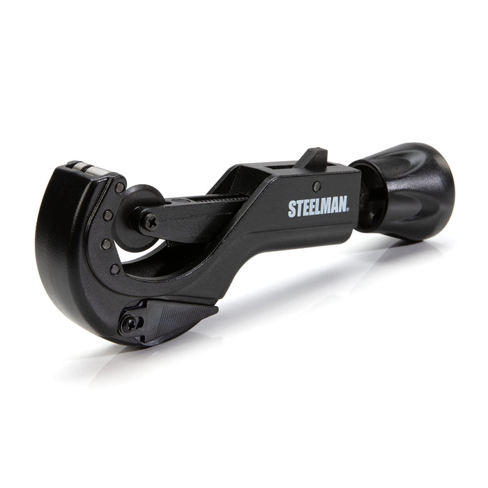 Steelman 42567 Metal Pipe and Tube Feed Cutter, Cuts 1-5/8-inch Tube Including Copper, Brass, Aluminum, ABS, and PVC, Die Cast Steel Body, Hardened Steel Blades