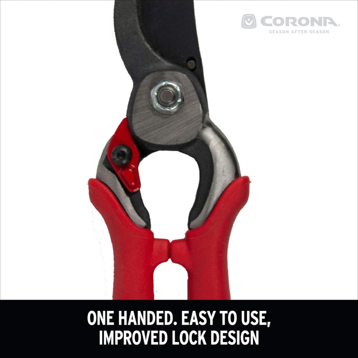 Corona BP7200 Forged Pro Cut Bypass Hand Pruner, 1-Inch, Red
