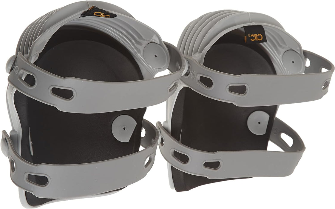 Custom Leathercraft 361 Ultraflex Non-Skid Kneepads, Plastic, Grey