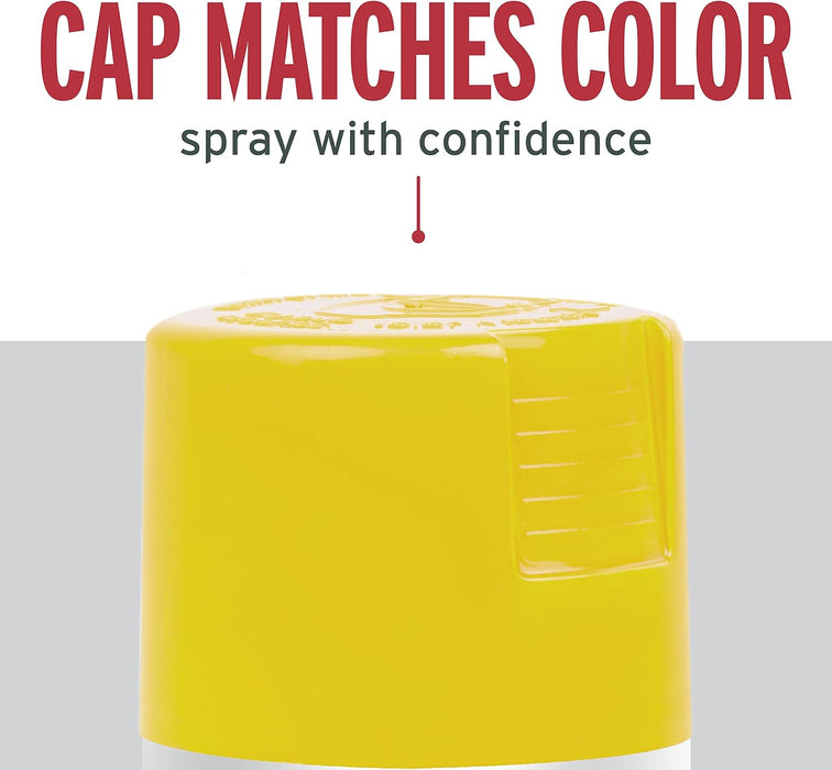 Rust-Oleum 365144 Stops Rust Spray Paint, 12 Oz, Satin Citrus Yellow (Pack of 6)