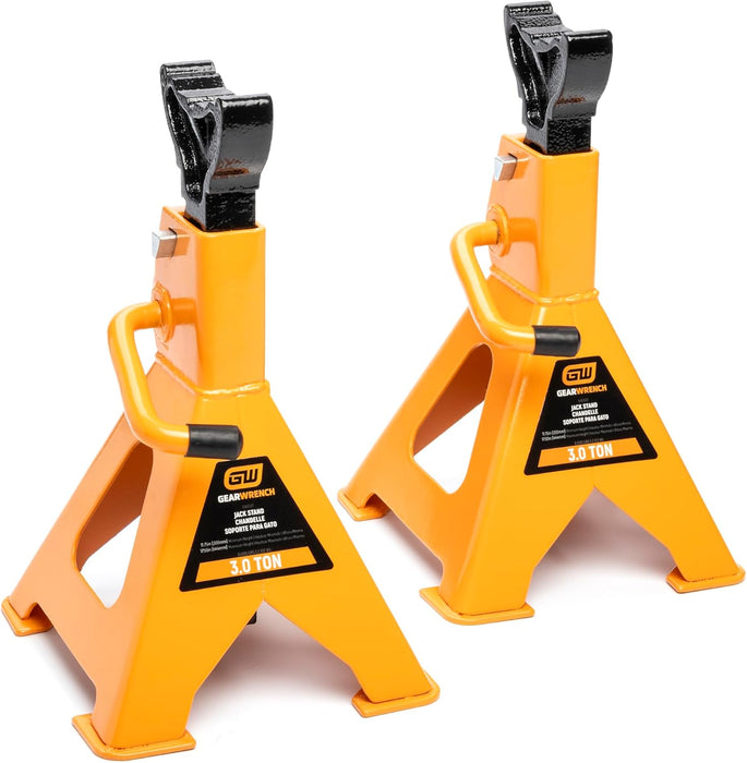GEARWRENCH 3 Ton Ratcheting Jack Stands - Pack of 2 | GWJS3T