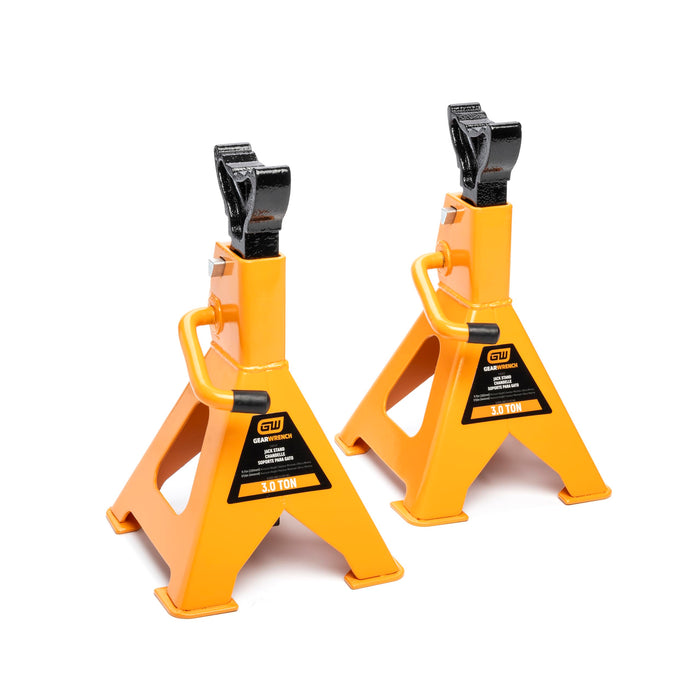 GEARWRENCH 3 Ton Ratcheting Jack Stands - Pack of 2 | GWJS3T