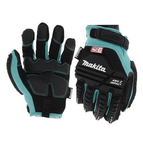 Makita T-04298 Unisex Impact-rated Advanced ANSI 2 Impact Rated Demolition Gloves, X-Large
