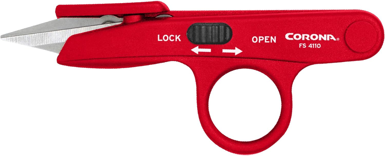 Corona FS4110 Hydroponic Finger Micro Snips, Red