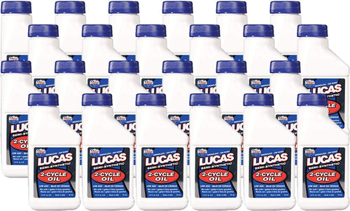 Lucas Oil 10058 Semi-Synthetic 2-Cycle Motor Oil, 2.6 Ounce (Pack of 24)