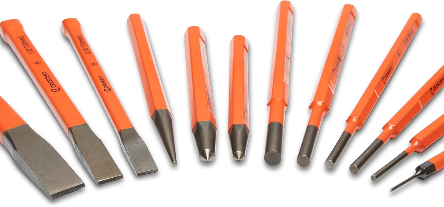 Crescent 12 Piece Set, Punch & Chisel - CPCCHS12