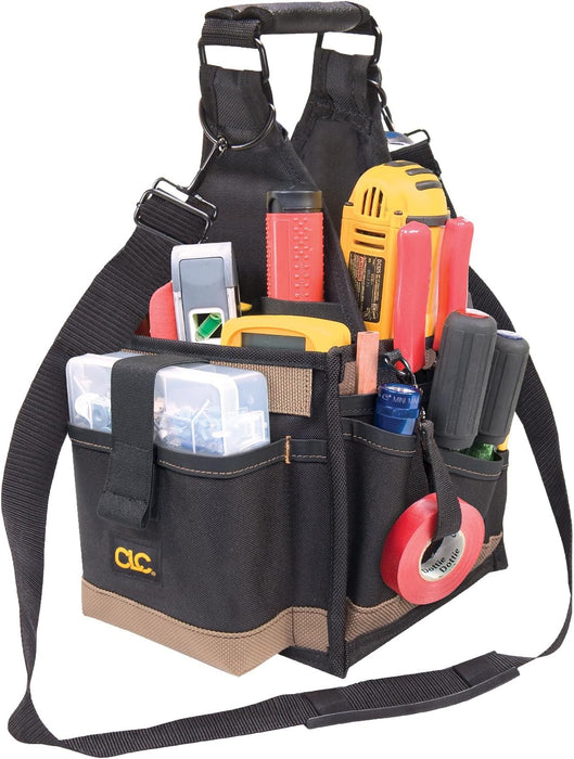Custom Leathercraft 1526 25 Pocket Electrical and Maintenance Tool Carrier 8-Inch Toolbox