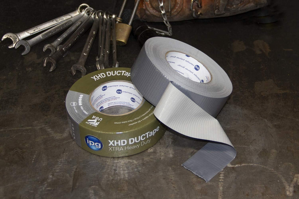 IPG XHD DUCTape, Extra Heavy Duty Duct Tape, 2.83" x 60 yd, Silver (Single Roll)