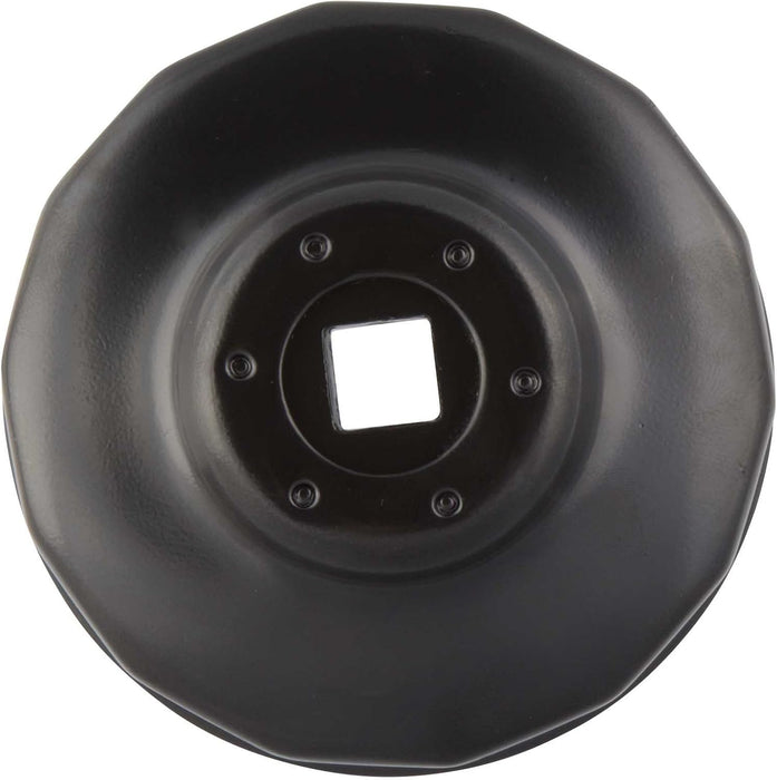 Steelman 06116 Oil Filter Cap Wrench 73mm x 14 Flute, Low-Profile Design for Confined Space, Durable Chrome Vanadium Steel
