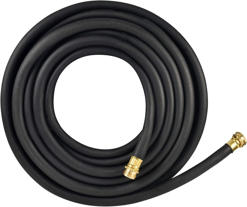 Flexon 5/8" x 50' Heavy Duty Premium Rubber Hot Water Hose, Black 50ft 5/8