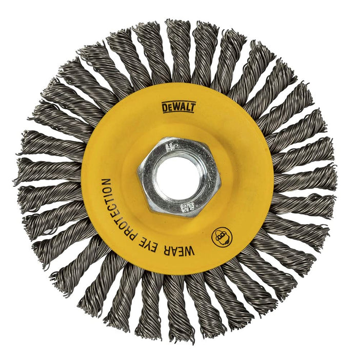 Dewalt DW49204B 4" x 5/8"-11 HP .020 Stainless Stringer Wire Wheel
