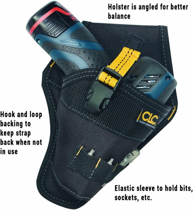 Custom Leathercraft 5021 Impact Driver Holster, Black