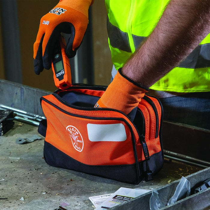 Klein Tools 55582 Double Zipper Bag, 10 x 6-Inch