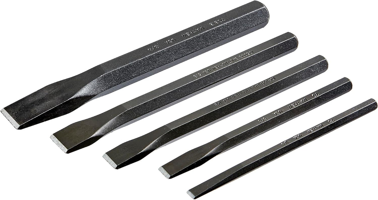 Mayhew Tools 90002 Cold Chisel Set, 5-Piece, Shot Blast Finish