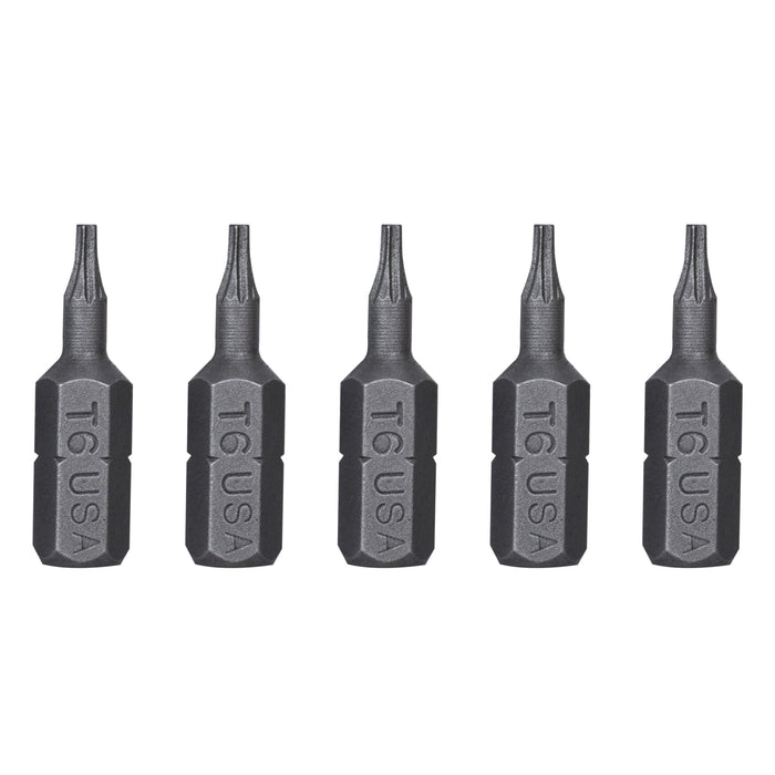 Mayhew Tools 18796-5 Torx Insert Bit, T6 x 1" (Pack of 5)