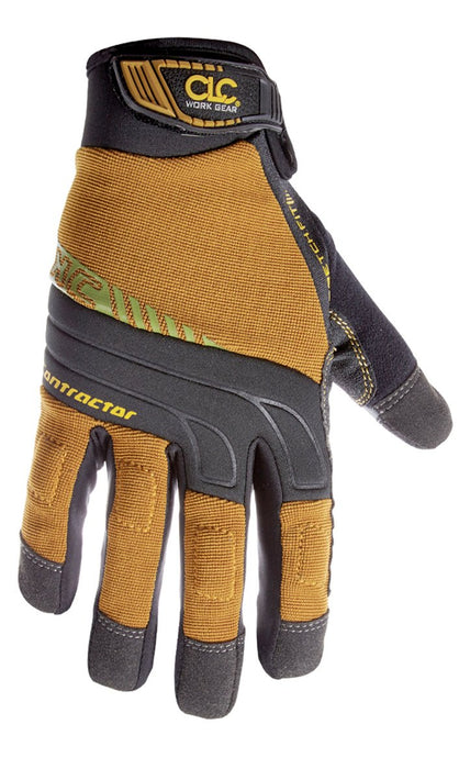 Custom Leathercraft 160M Contractor XtraCoverage Flex Grip Work Gloves, Medium (Pack of 1)