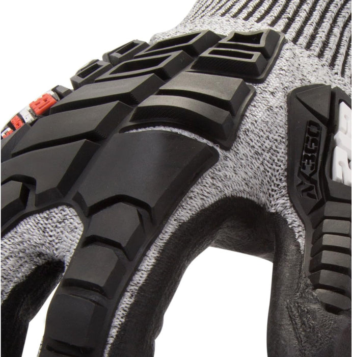 AX360 Impact Cut Resistant Gloves in Black and Gray (EN Level 5, ANSI A3) XL