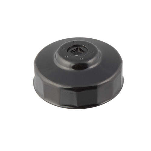 Steelman 06122 Low Profile Oil Filter Cap Wrench Socket 80mm x 15 Flute, 3/8-inch Drive, Heavy Duty Chrome Vanadium Steel