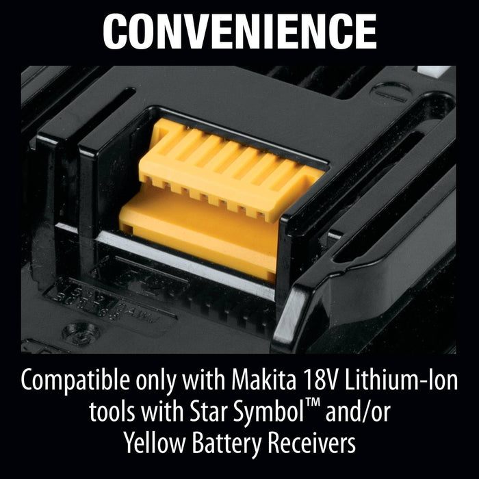 Makita BL1840BDC2X 18V LXT Lithium-Ion Battery and Rapid Optimum Charger Starter Pack (4.0Ah)