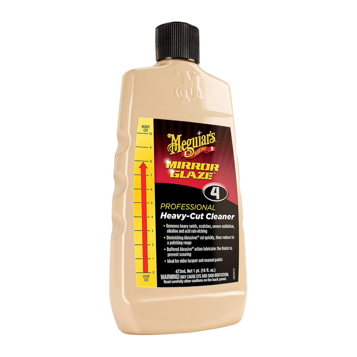 Meguiar's (M0416) Mirror Glaze Professional Heavy-Cut Cleaner, 16 oz.