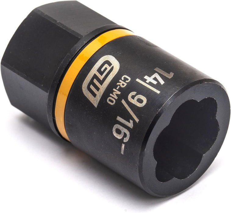 GEARWRENCH 7 Pc. 1/4 & 3/8" Drive Metric Bolt Biter Impact Extraction Socket Set - 87911