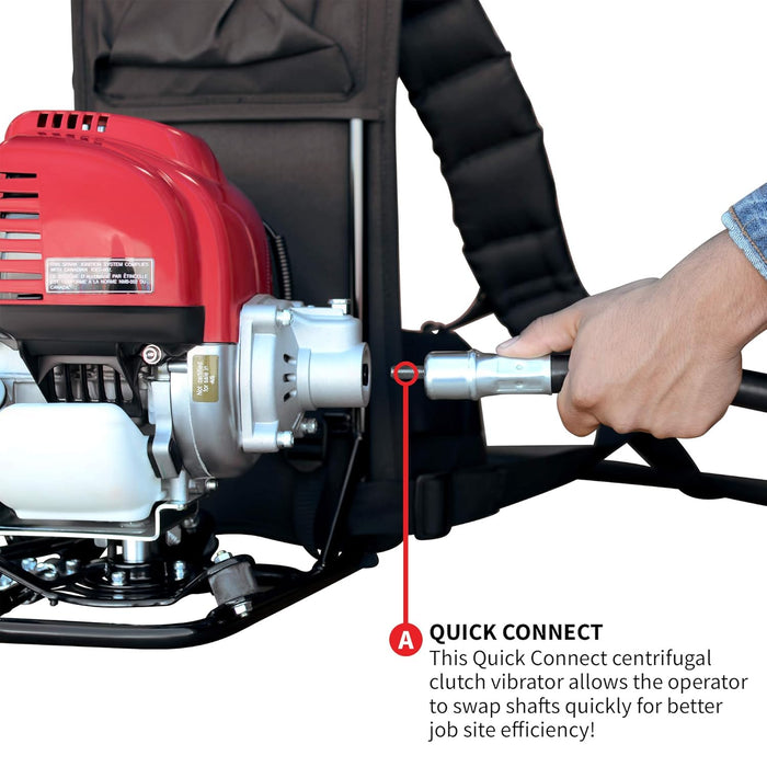 TOMAHAWK 1.6HP Honda Concrete Vibrator (Motor + 16ft Whip + 2" Head)