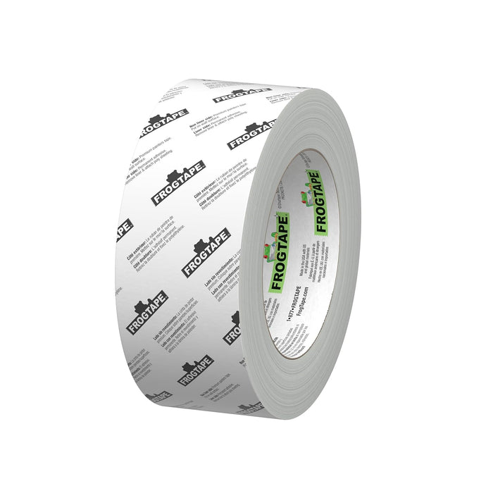 FrogTape DS 154 Premium Grade, Double-Sided Poly-Hanging Containment Tape, Sticks to Plastic Sheets, for Remodeling and Remediation, 48mm x 25yds, Natural, 1 Roll (105777)