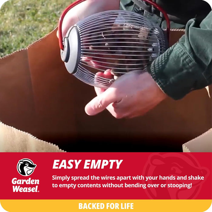Garden Weasel Nut Gatherer - Nut Collector and Picker Upper Roller