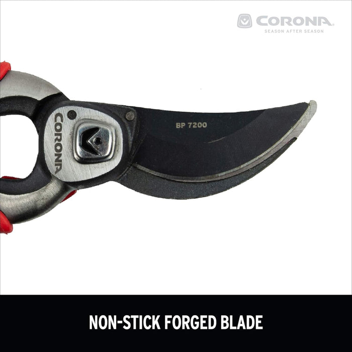 Corona BP7200 Forged Pro Cut Bypass Hand Pruner, 1-Inch, Red