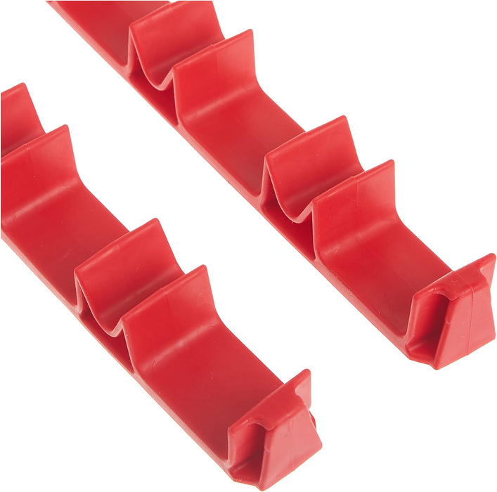 Ernst Manufacturing 6040 No-Slip Low-Profile Screwdriver Rail Set, 14 Tool, Red