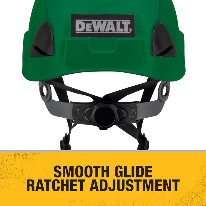 DEWALT DPG22V Green Type II Class C 4-Point Ratcheting Vented Safety Helmet