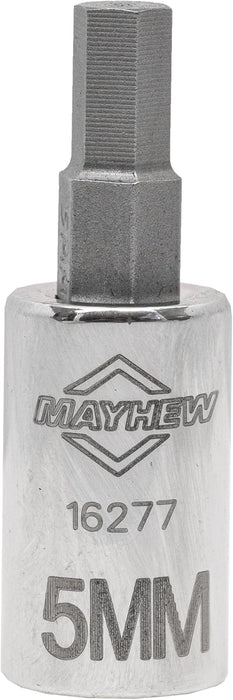 Mayhew Tools 16019 Metric Hex Socket Bit Set, 8-Piece, Polished Chrome