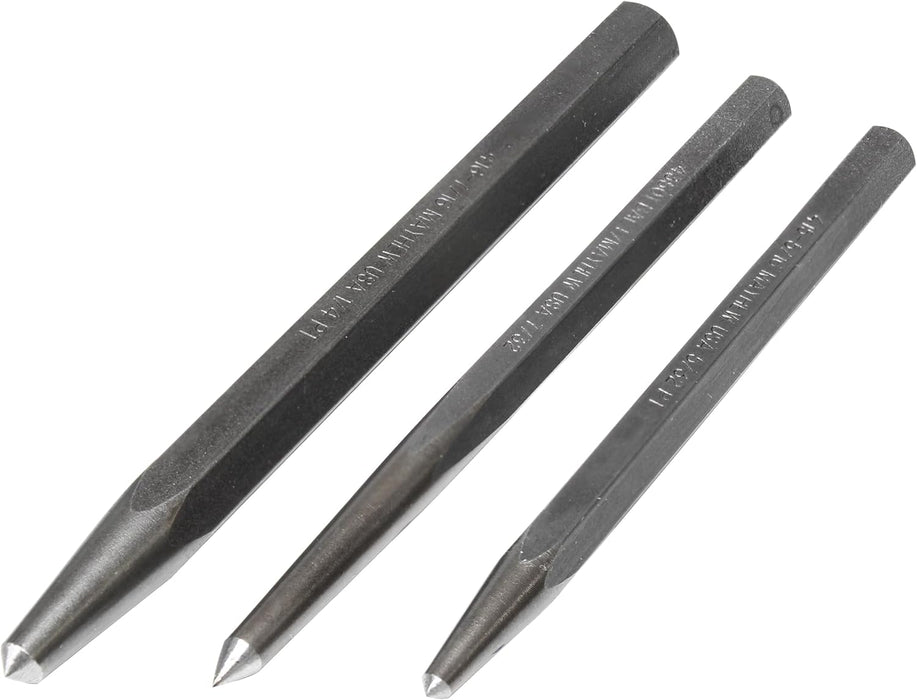 Mayhew Select 89082 Punch Set, 3-Piece, Black