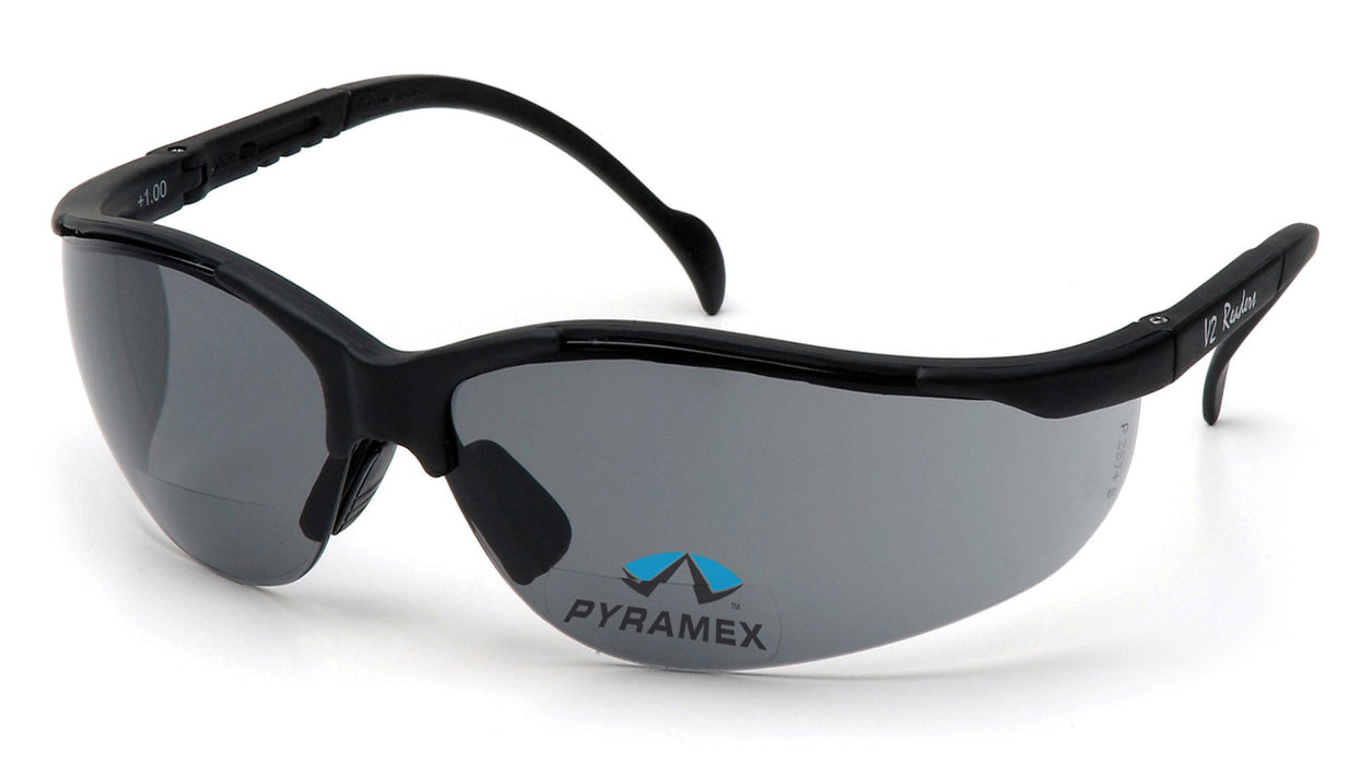 Pyramex SB1820R20 Venture II Readers, Black Frame/Gray + 2.0 Lens Safety Glasses