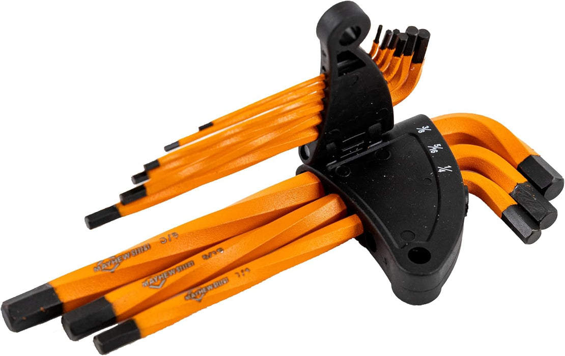 Mayhew Select 45052 SAE Twisted Hex Key Set, 9-Piece