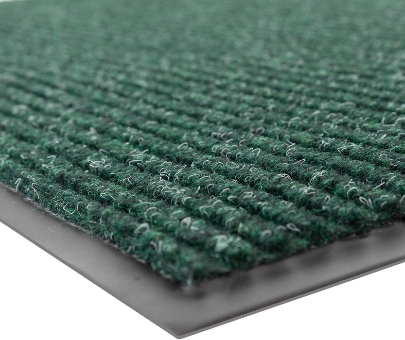 Notrax 109 Brush Step Carpeted Indoor/Outdoor Entrance Mat for Home or Office, 2' X 3', Absorbent Slip Resistant Heavy Duty Entry Mat, Hunter Green, 109S0023GN