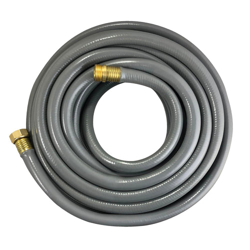 Flexon CG5825 5/8" x 25-Foot Contractor Grade Garden Hose – Heavy-Duty, Kink-Resistant, High Burst Strength, Scuff-Resistant Outer Jacket, Crush-Proof Brass Fittings, Ideal for Landscaping and Job Sites