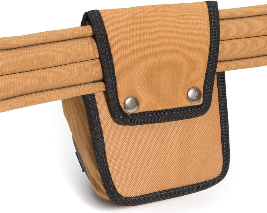 Dickies 57005 Zipper Pocket Canvas Pouch for Tool and Work Belts, Four Pockets, Cushioned Pocket