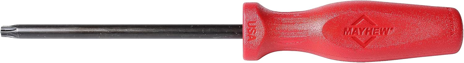 Mayhew Tools 27412 USA Torx Screwdriver, Red, T40 x 5-Inch