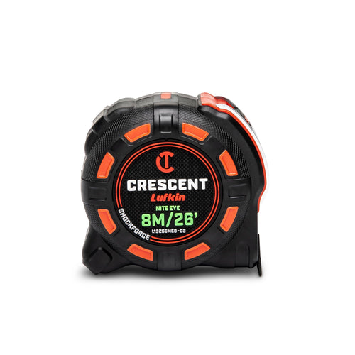 Crescent Lufkin 8 Meter / 25 Ft. SHOCKFORCE NITE EYE Tape Measure - L1325CMEB-02