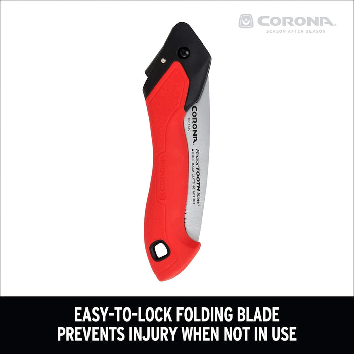 Corona RS16120 Razor Tooth Folding Saw, 7-Inch, Red