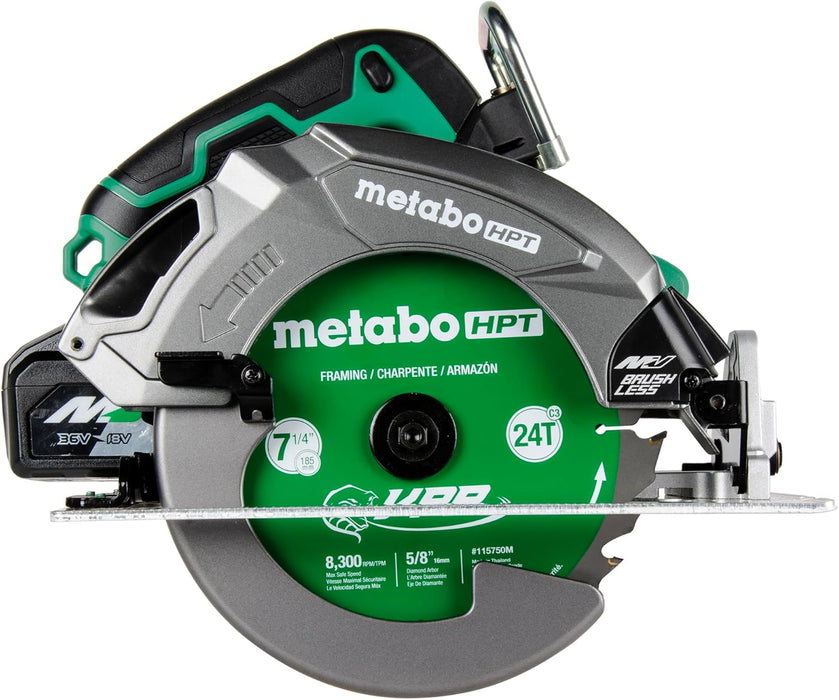 Metabo HPT 36V MultiVolt 7-1/4-Inch Circular Saw w/Torque Boost Technology, C3607DB