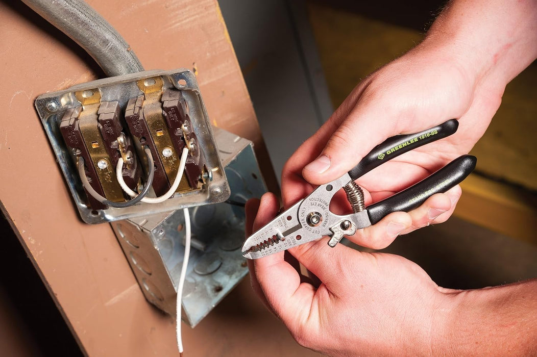 Greenlee 1916-SS Stainless Wire Stripper and Cutter, 10-20AWG, 6-Inches