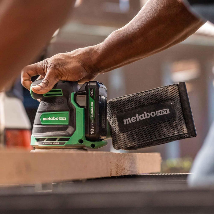 Metabo HPT 18V Cordless 5-Inch Random Orbital Sander, Best-in-Class Sanding Performance & Dust Collection, 6 Speed Settings, Lightweight Design, Multi-Use for Metal & Wood, Tool Body Only, SV1813DAQ4