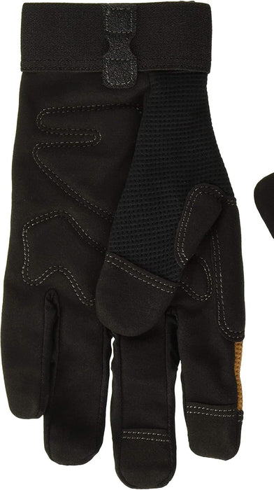 Custom Leathercraft 124M Workright Flex Grip Work Gloves, Shrink Resistant, Improved Dexterity, Tough, Stretchable, Excellent Grip, Black, Medium (Pack of 1)