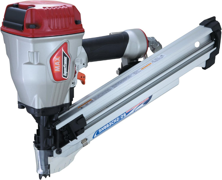 MAX USA SuperFramer SN883CH2/28 28 Degree Framing Offset/Clipped Head Stick Nailer up to 3-1/4"