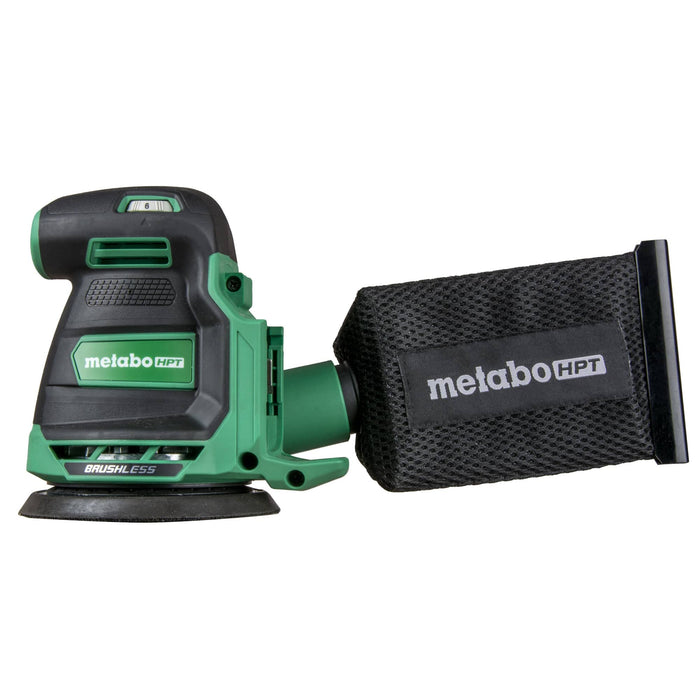 Metabo HPT 18V Cordless 5-Inch Random Orbital Sander, Best-in-Class Sanding Performance & Dust Collection, 6 Speed Settings, Lightweight Design, Multi-Use for Metal & Wood, Tool Body Only, SV1813DAQ4