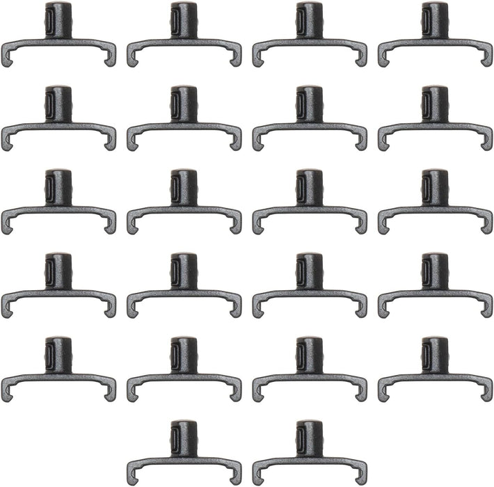 ERNST 8440-Black 1/4-Inch Dura-Pro Twist Lock Socket Clips, 22-Pack, Black