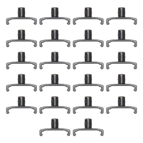 ERNST 8440-Black 1/4-Inch Dura-Pro Twist Lock Socket Clips, 22-Pack, Black